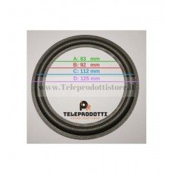 BRP132K kit 2 Sospensioni di ricambio per woofer midrange in foam bordo e colla 130 mm. 13 cm. 5"