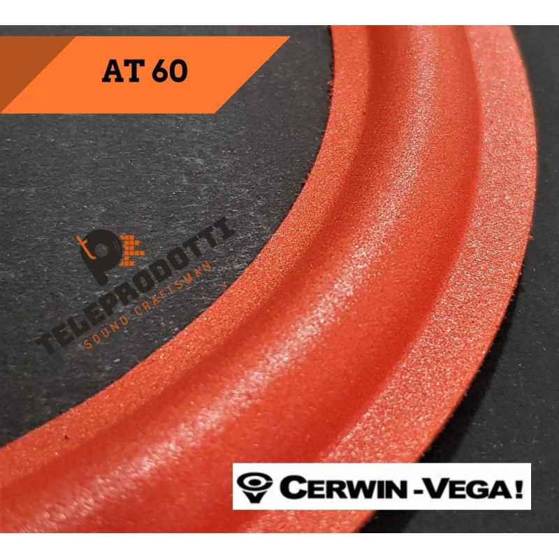 CERWIN VEGA AT60 Sospensione di ricambio per woofer 12" in foam rosso bordo AT 60 AT-60