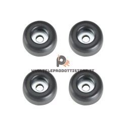 4900 KIT 4 Piedi per diffusori casse in gomma 25 x 11 mm. piede piedini supporto