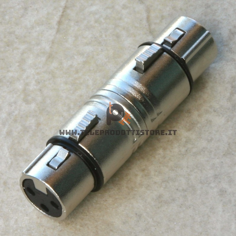 Adattatore Giunto XLR femmina cannon prolunga segnale