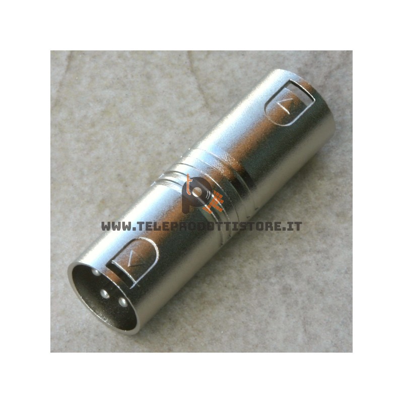 Adattatore Giunto XLR maschio cannon prolunga segnale
