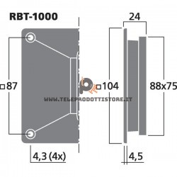 RBT-1000 Monacor Tweeter a nastro Magnetostato 80W 6Ohm RBT1000