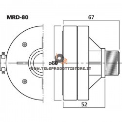 MRD-80 Monacor Driver tweeter a tromba 60 W 8 Ohm 1" 25mm MRD80