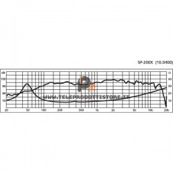 SP-200X Monacor Altoparlante woofer a larga banda 70W 8Ohm 8" 200mm SP200X