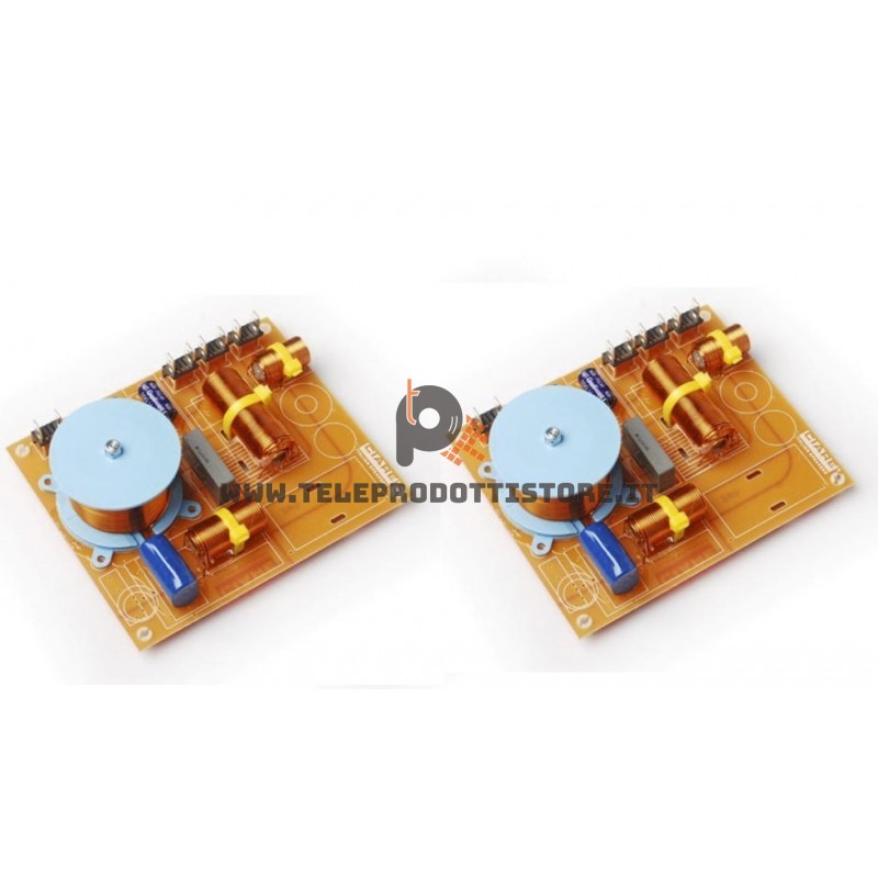 HF301 Coppia filtri crossover 3 vie CIARE 1000/5000Hz 12dB 150W 8 OHM HF-301 HIFI HF301 Coppia filtri crossover 3 vie CIARE 1000/5000Hz 12dB 150W 8 OHM HF-301 HIFI