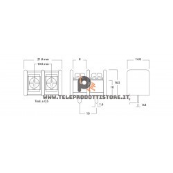Morsetto terminale a vite oro 24k per PCB filtro crossover morsetti terminali