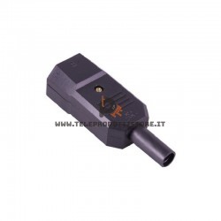 Spina volante IEC C16 VDE Maschio presa per corrente alimentazione 3 poli