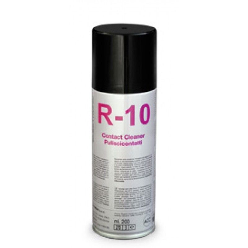 R-10 Spray pulisci contatti oleoso per contatti elettronici puliscicontatti DUE CI