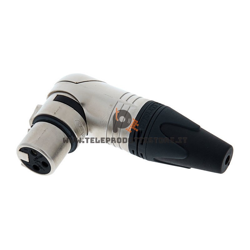 Neutrik NC3FRX Connettore angolato xlr cannon femmina 3 poli 90 gradi