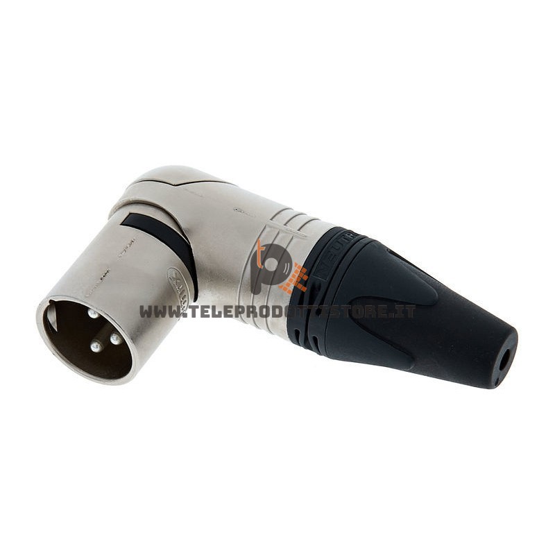 Neutrik NC3MRX Connettore angolato xlr cannon maschio 3 poli 90 gradi