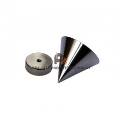 Kit 4 spike punte cromati regolabili per diffusori box cassa hiend piedi