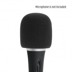D913BLK Spugna antivento per microfono antipop anti pop vento cuffia nero