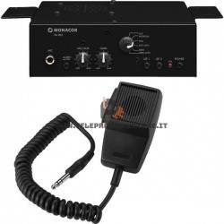 PA-302 Monacor Amplificatore audio per trombe con microfono 12V 24V PA302 ambulanti