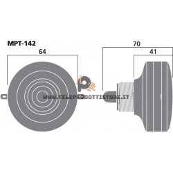 MPT-142 Monacor Tweeter driver piezo elettrico a vite filettatura standard 3,5 cm unità tromba