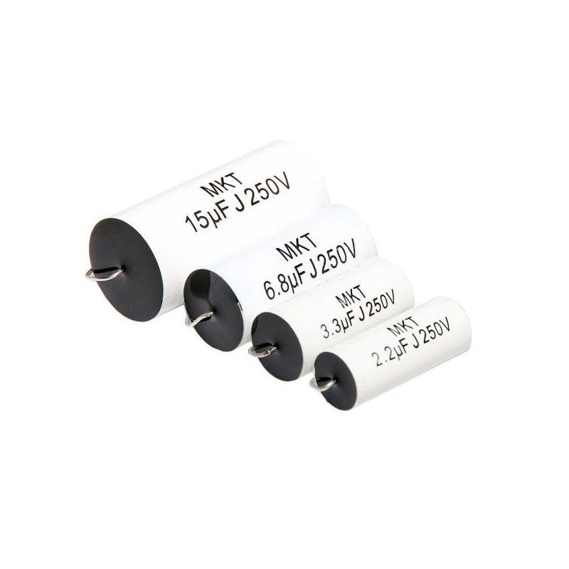 Condensatore 4.7 uf poliestere assiale MKT 250V per filtro crossover