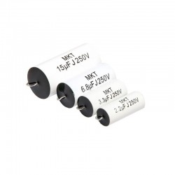 Condensatore 6.8 uf poliestere assiale MKT 250V per filtro crossover