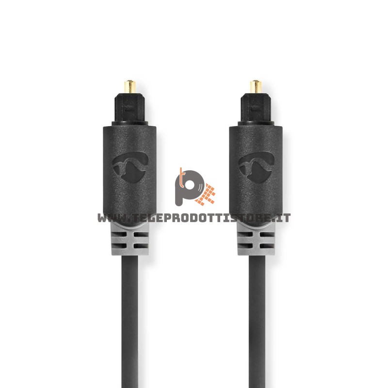 Cavo audio ottico TosLink professionale 1 m. fibra ottica audio