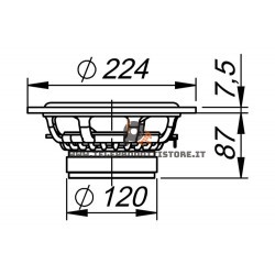 HWB200 Ciare woofer 8'' 224mm 4 ohm 260W hifi HWB200-4 HWB-200