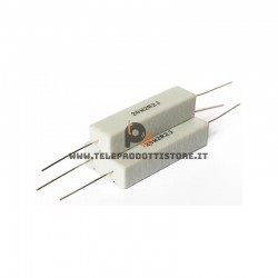 Resistore ceramico 4,7 Ohm 20W a filo resistenza per filtro crossover