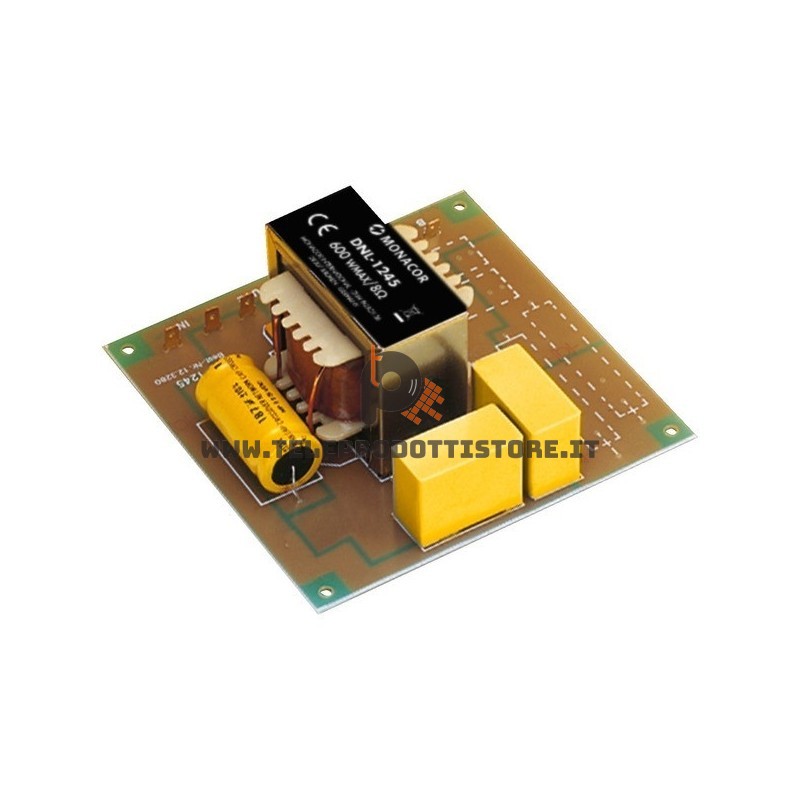 DNL-1245 Monacor Filtro crossover 2 vie per sub 200 Hz 8 OHM 600W DNL1245