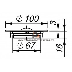 HTB326 Ciare tweeter 8 Ohm 300W neodimio HiFi HTB 326 HTB-326