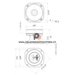 FaitalPro FD371 Tweeter a tromba supertweeter 70W 8 Ohm FD371-8