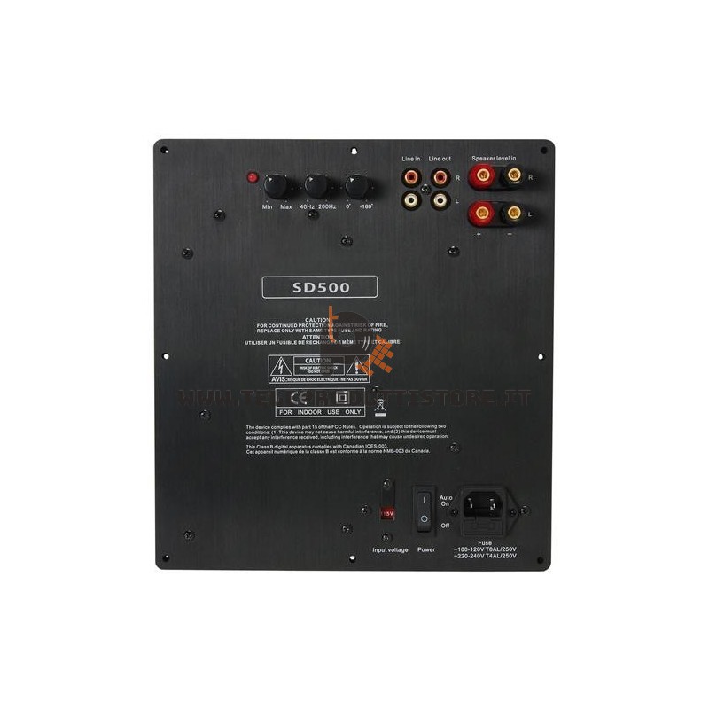 Modulo amplificatore da incasso 500w per subwoofer amplificato digitale Modulo amplificatore da incasso 500w per subwoofer amplificato digitale